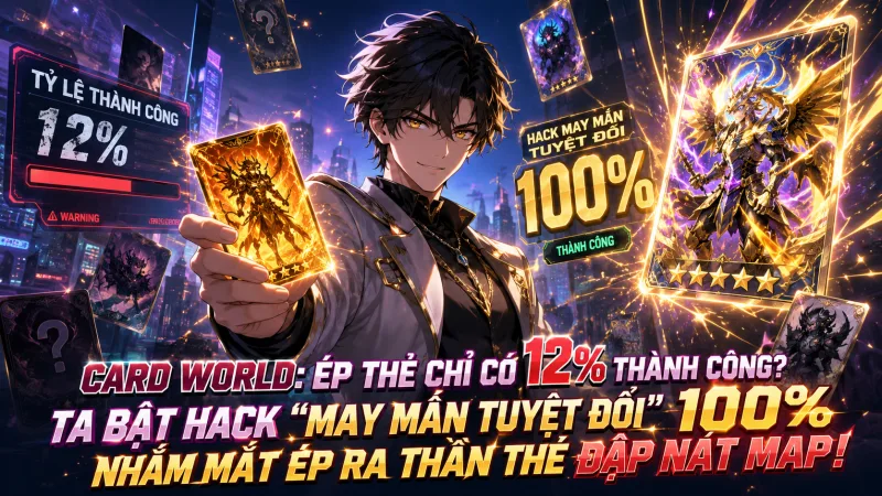 [TRỌN BỘ 1-108] Card World Ép Thẻ Chỉ Có 12% Thành Công Ta Bật Hack May Mắn Tuyệt Đối 100% Nhắm Mắt Ép Ra Thần Thẻ Đập Nát Map!