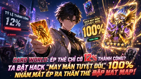 [TRỌN BỘ 1-108] Card World Ép Thẻ Chỉ Có 12% Thành Công Ta Bật Hack May Mắn Tuyệt Đối 100% Nhắm Mắt Ép Ra Thần Thẻ Đập Nát Map!
