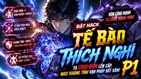 [TRỌN BỘ 1-944] Bật Hack Tế Bào Thích Nghi: Ta Chịu Đòn Lên Cấp, Max Kháng Tính Vạn Pháp Bất Xâm!