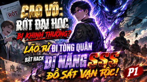 [TRỌN BỘ 1-308] Cao Võ: Rớt Đại Học Bị Khinh Thường? Lão Tử Đi Tòng Quân Bật Hack Dị Năng SSS Đồ Sát Vạn Tộc!