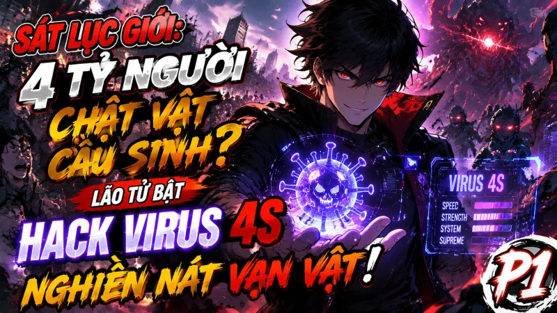 [TRỌN BỘ 1-623] Sát Lục Giới: 4 Tỷ Người Chật Vật Cầu Sinh? Lão Tử Bật Hack Virus 4S Nghiền Nát Vạn Vật!