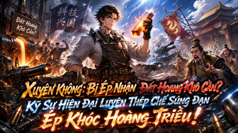 [TRỌN BỘ -037] Xuyên Không Bị Ép Nhận Đất Hoang Khô Cằn Kỹ Sư Hiện Đại Luyện Thép Chế Súng Đạn Ép Khóc Hoàng Triều!