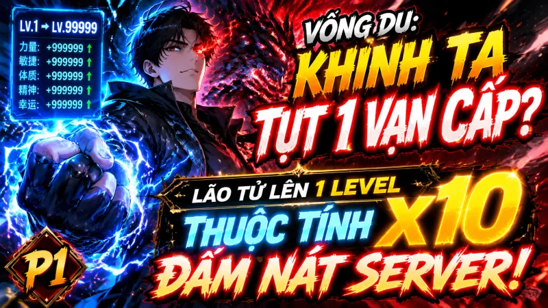 [TRỌN BỘ 1-1139] Võng Du: Khinh Ta Tụt 1 Vạn Cấp? Lão Tử Lên 1 Level Thuộc Tính X10 Đấm Nát Server!