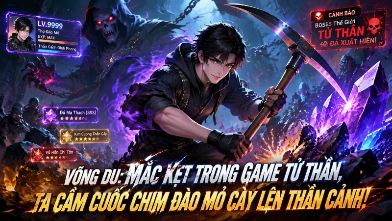 [TRỌN BỘ 1-376] Võng Du Mắc Kẹt Trong Game Tử Thần, Ta Cầm Cuốc Chim Đào Mỏ Cày Lên Thần Cảnh!
