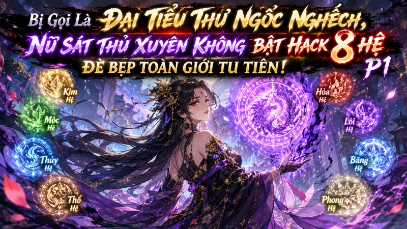 [FULL BỘ] BỊ GỌI LÀ ĐẠI TIỂU THƯ NGỐC NGHẾCH, NỮ SÁT THỦ XUYÊN KHÔNG BẬT HACK 8 HỆ ĐÈ BẸP TOÀN GIỚI TU TIÊN!