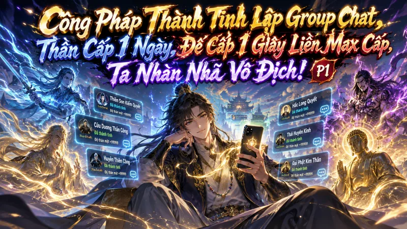 P1-676【Trọn Bộ】Công Pháp Thành Tinh Lập Group Chat, Thần Cấp 1 Ngày, Đế Cấp 1 Giây Liền Max Cấp, Ta Nhàn Nhã Vô Địch!