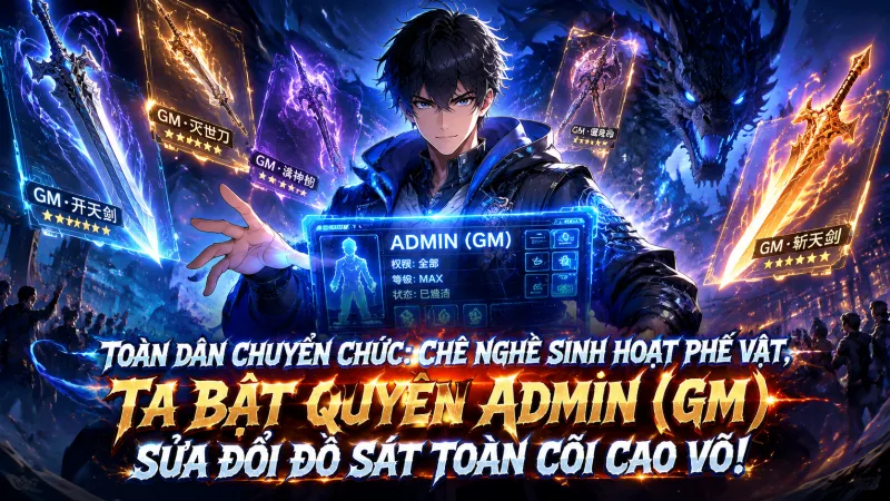 [TRỌN BỘ 1-678] Toàn Dân Chuyển Chức Chê Nghề Sinh Hoạt Phế Vật, Ta Bật Quyền Admin (GM) Sửa Đổi Đồ Sát Toàn Cõi Cao Võ!