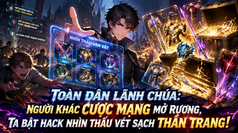 [TRỌN BỘ 1-664] Toàn Dân Lãnh Chúa Người Khác Cược Mạng Mở Rương, Ta Bật Hack Nhìn Thấu Vét Sạch Thần Trang!