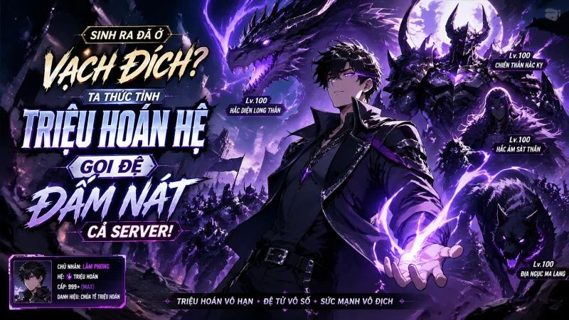 【Full Bộ】Sinh Ra Đã Ở Vạch Đích? Ta Thức Tỉnh Triệu Hoán Hệ, Gọi Đệ Đấm Nát Cả Server!