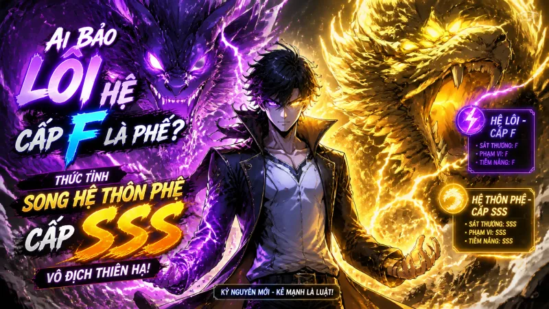 [TRỌN BỘ 1-780] Ai Bảo Lôi Hệ Cấp F Là Phế? Thức Tỉnh Song Hệ Thôn Phệ Cấp SSS Vô Địch Thiên Hạ!