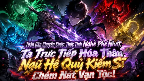Toàn Dân Chuyển Chức: Thức Tỉnh Nghề Phế Nhất, Ta Trực Tiếp Hóa Thân Ngũ Hệ Quỷ Kiếm Sĩ Chém Nát Vạn Tộc!